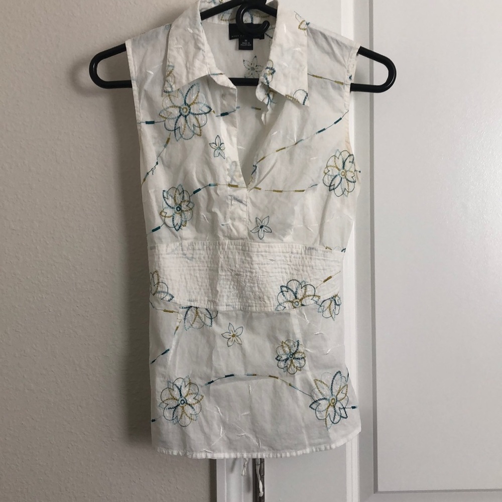 Embroidered tank top